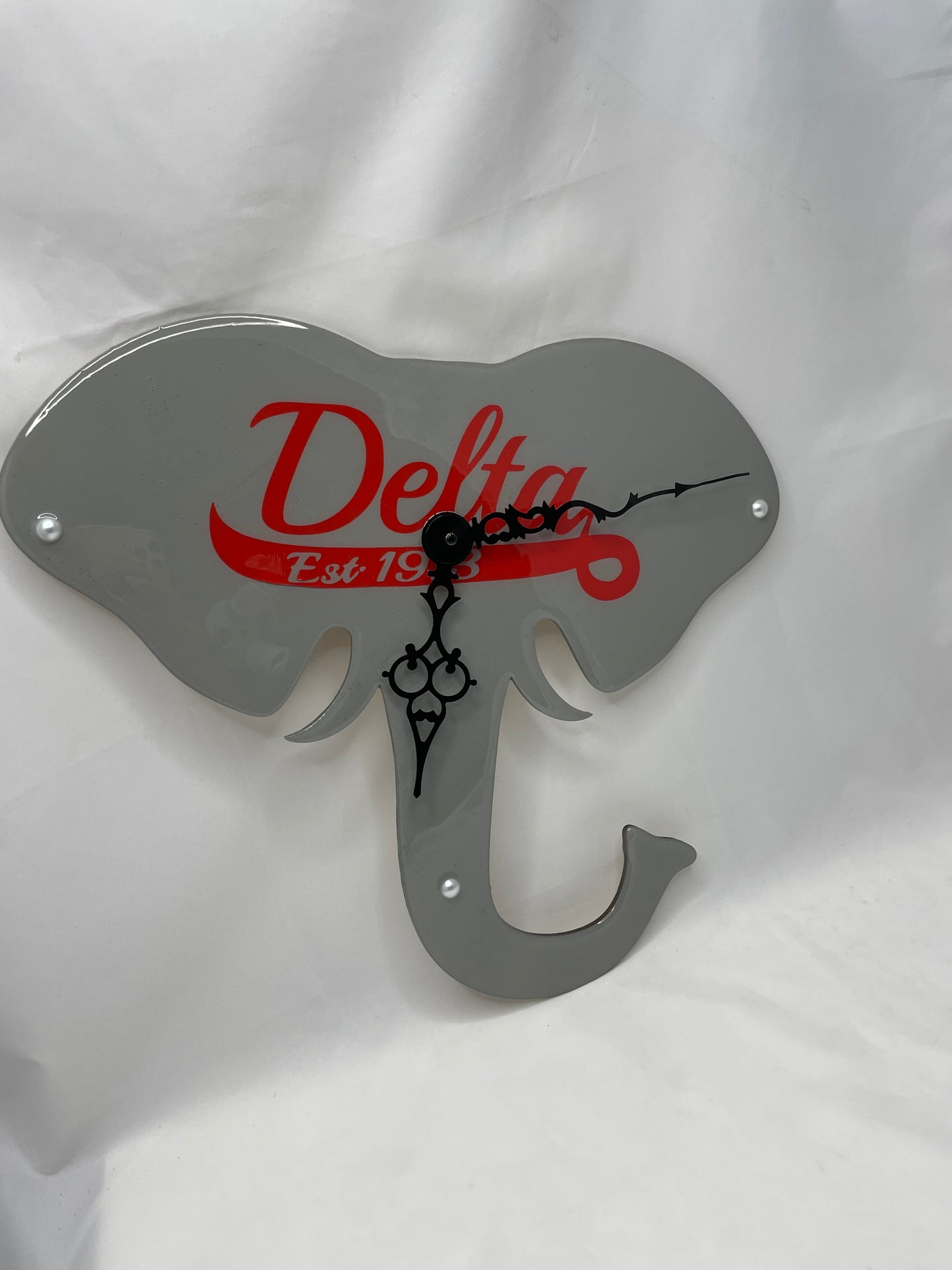 Delta Themed Elephant Clock