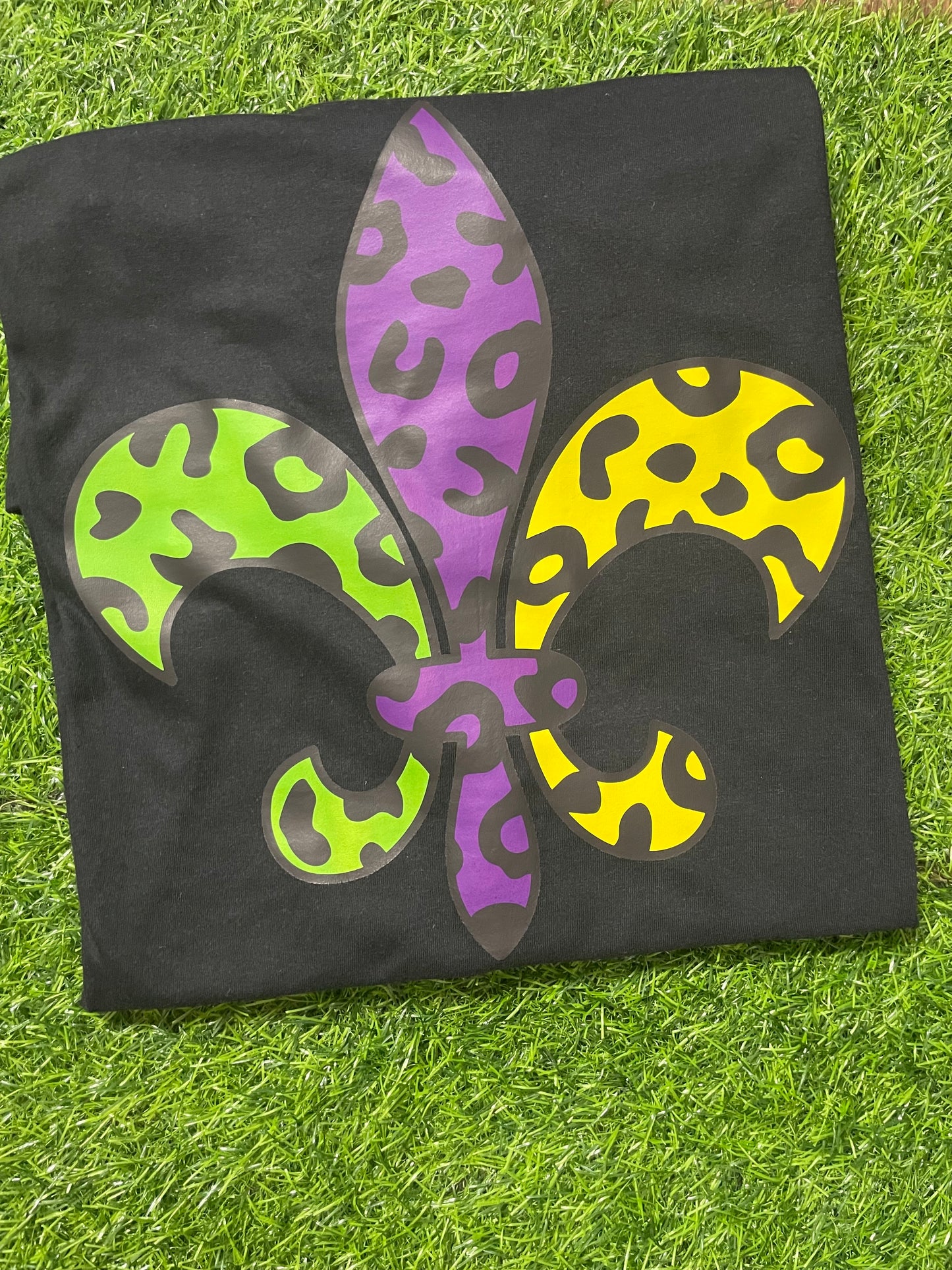 Cheetah Print Fleur de Lis