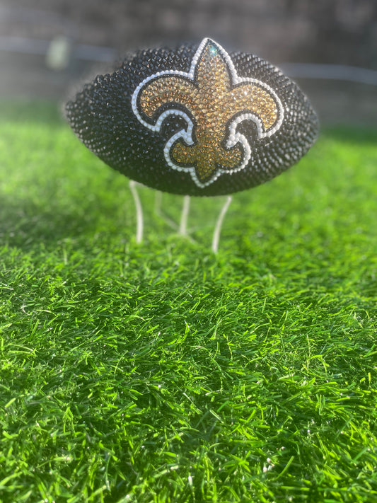 Rhinestone Covered Football