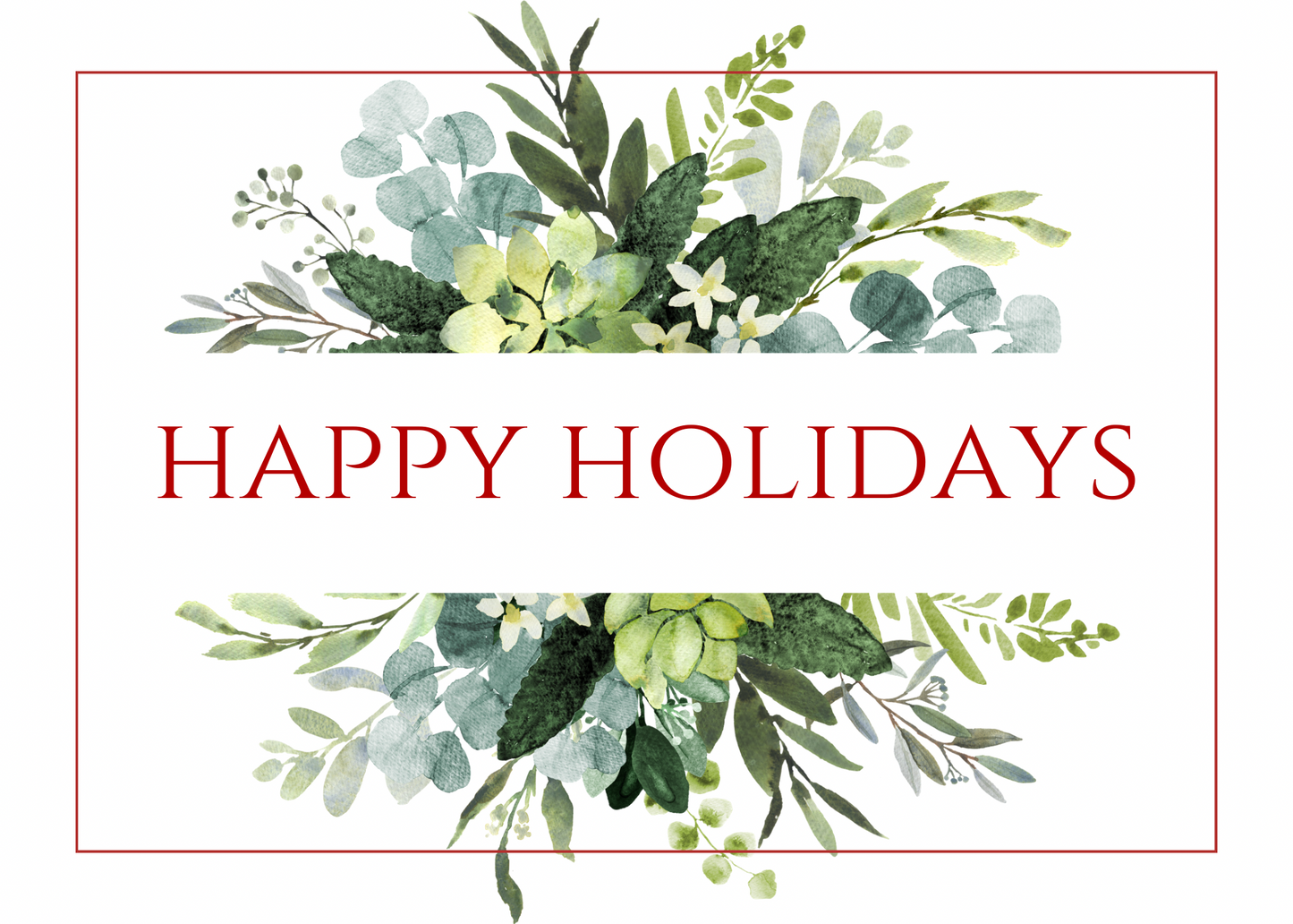 Happy Holidays Gift Card